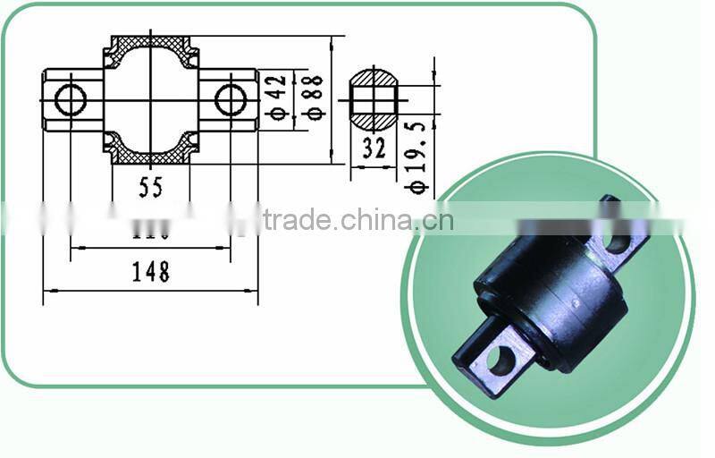 Automobile torsion rubber rod steel torsion bar oem:000-581-1135 (85*53*152*21) steel torsion bar