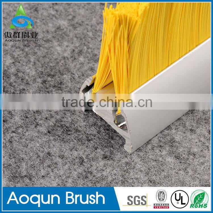 double row safety brush escalator deflector brush escalator safety brush guard