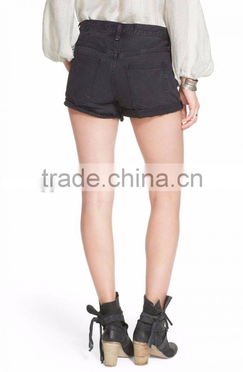 2016 China Wholesale European Fashion Denim Shorts Crafted From Supersoft Cotton Fabric Custom Denim Shorts