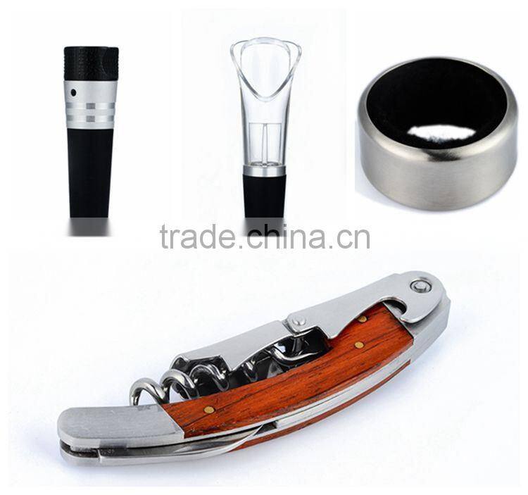 Excellent Quality Quick Pulling Wine Opener Stainless Steel Bar Set With Box