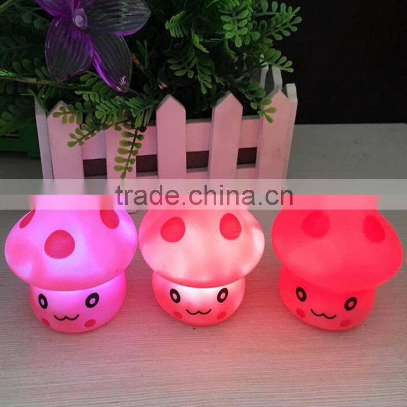 Mushroom cartoon design small multi-color free sample night light outlet