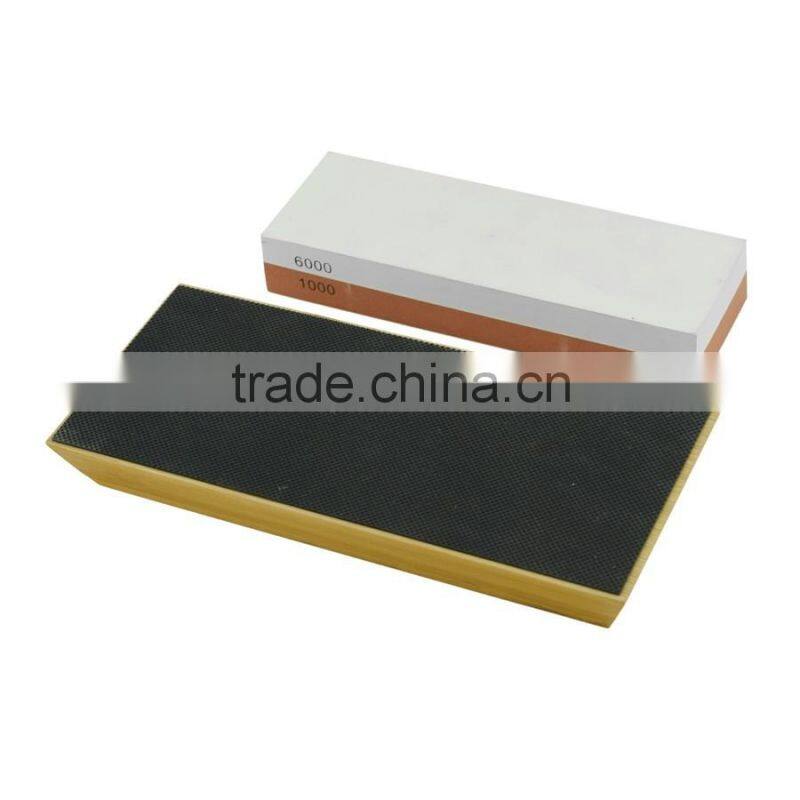 Red-White 1000/6000 Grit Corundum Whetstone Knife Sharpening Stone