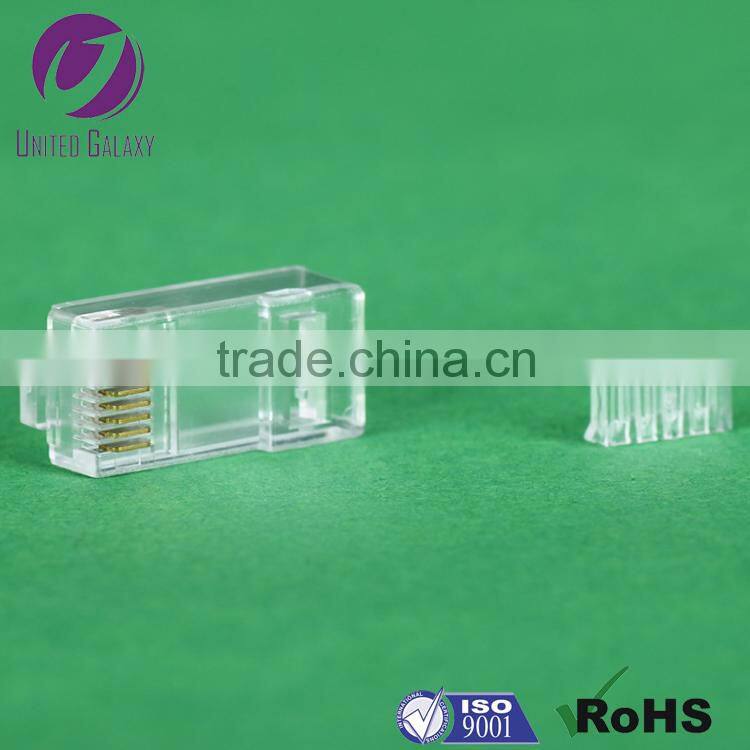 two piece RJ45 cat6 network connector