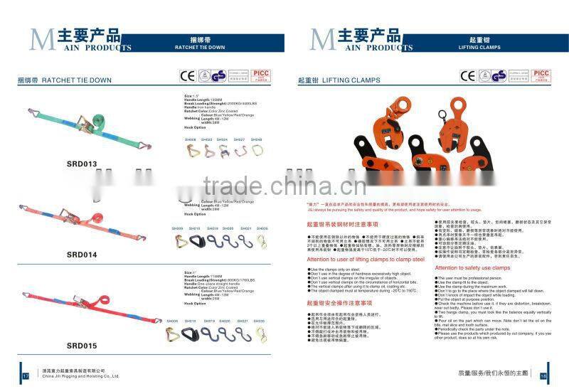 Polyester webbing belt Ratchet Tie Down