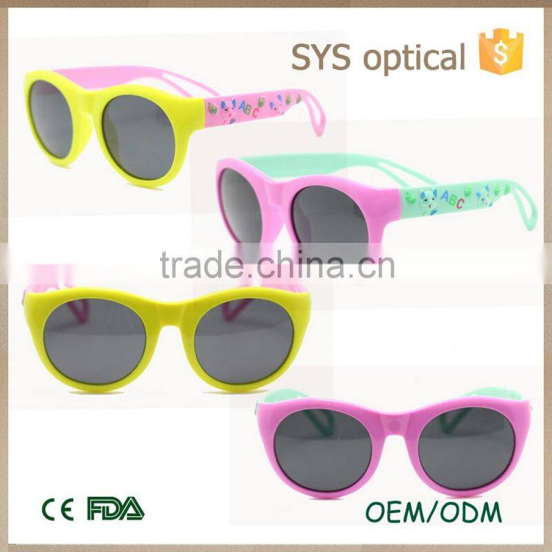 836 New model kids sun glasses with color frame
