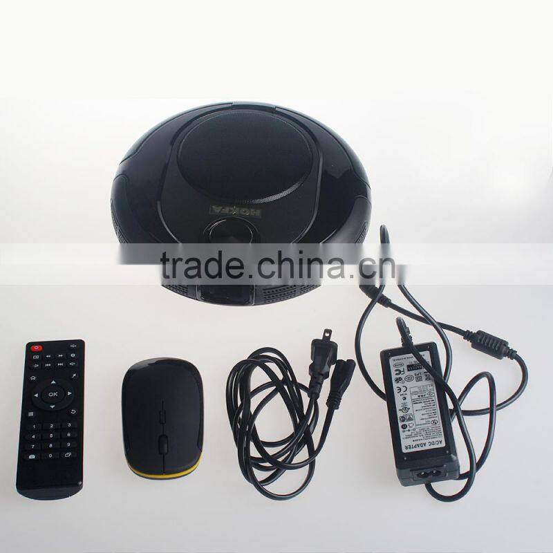 Best price Android 4.22 Language Multilingual DLP black mini Android Intelligent Projector B500 with wifi