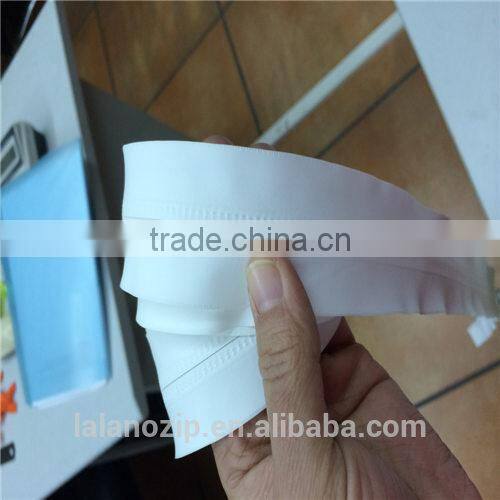 2015 new Top quality 10# big size 4m long nylon water resistant Zipper in white for wholesale