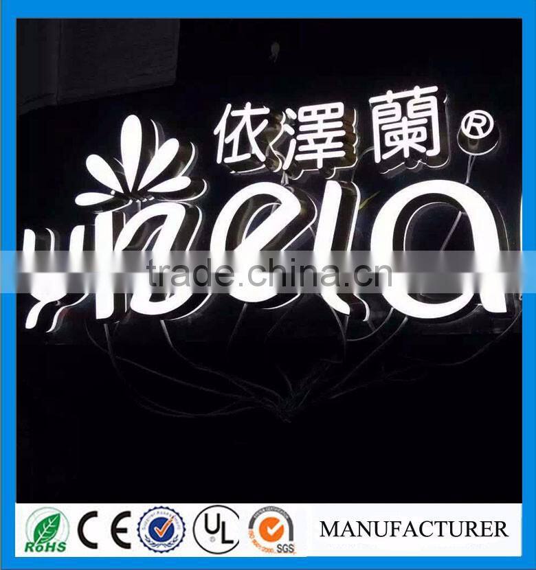 Luminous led acrylic english words small letters with led light
