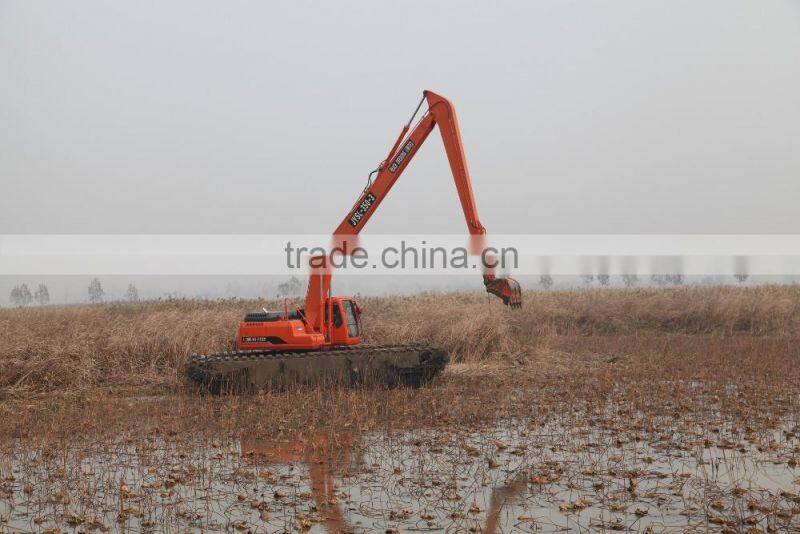 amphibious excavator pontoon