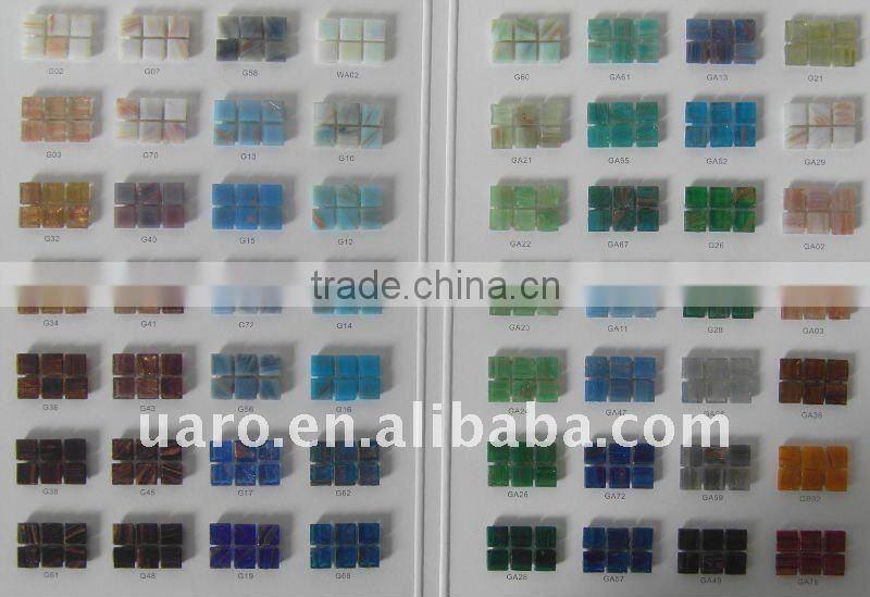 Glass Light Pink 10mm Craft Mini Tile Supply