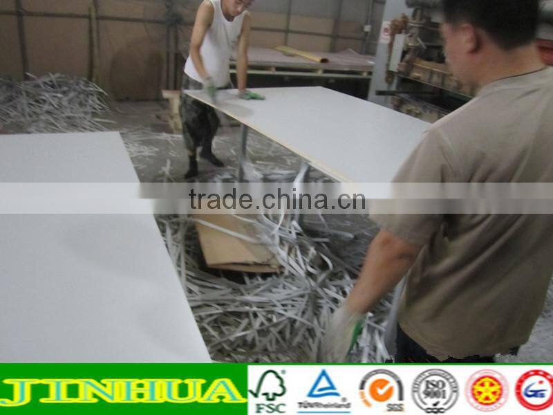 white melamine laminated/faced/coated mdf board