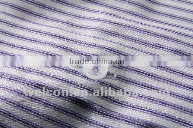 classic long sleeve latest brand design pink stripe slim fit 100% cotton business formal men dress shirt