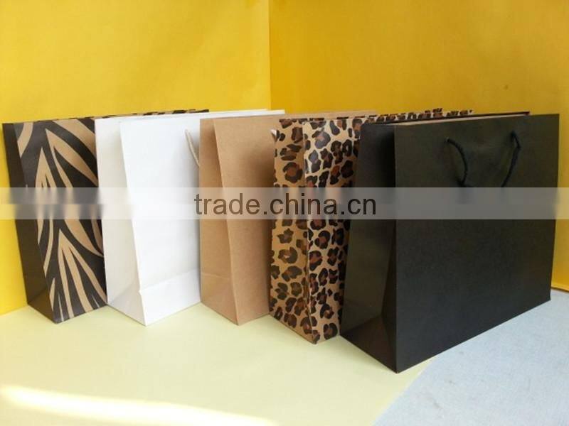 Brown Paper Bag Luxury Shopping Paper Bag For Cloth Foldable Packaging Box