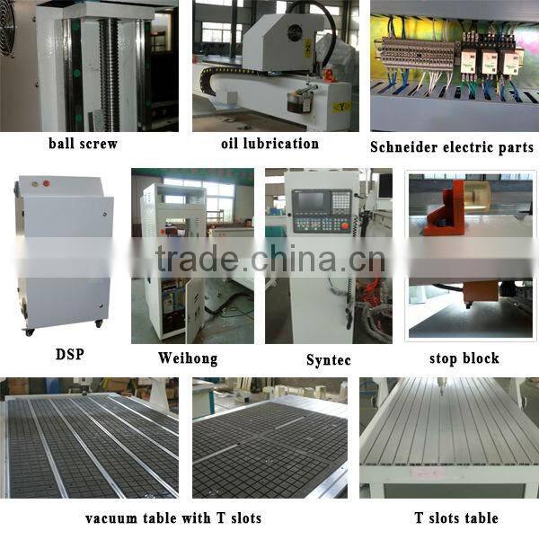 3 Axis CNC Router Wood Carving Machine 1325 with 4 Spindles for Sale