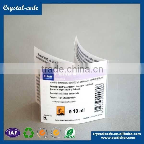 Hot sale multiple layer label,strong adhesive double layer label,printed double side printing label