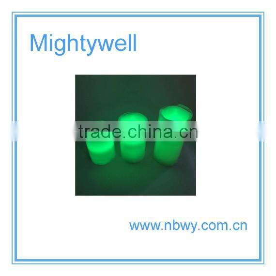 Hot sale color changing flameless led candle with remote control, led wax candle light