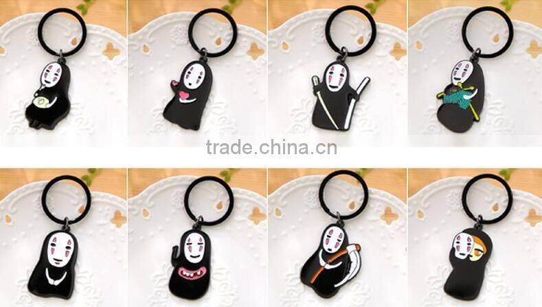 Top quality Korea Japan cartoon figure shaped keychain promotional gifts cheap custom made cartoon characters metal keychain