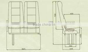 Practical safety passenger seat for bus