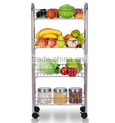 Kitchen fruit/drinks/vegetable display Stainless Steel cart