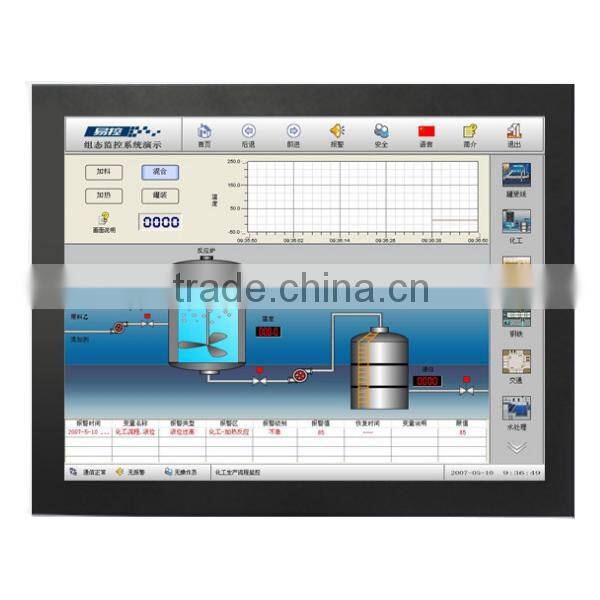 Embedded installation 12.1inch Industrial monitor for engineering machinery
