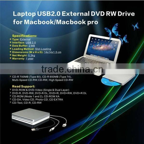 Laptop USB2.0 External DVD RW Drive
