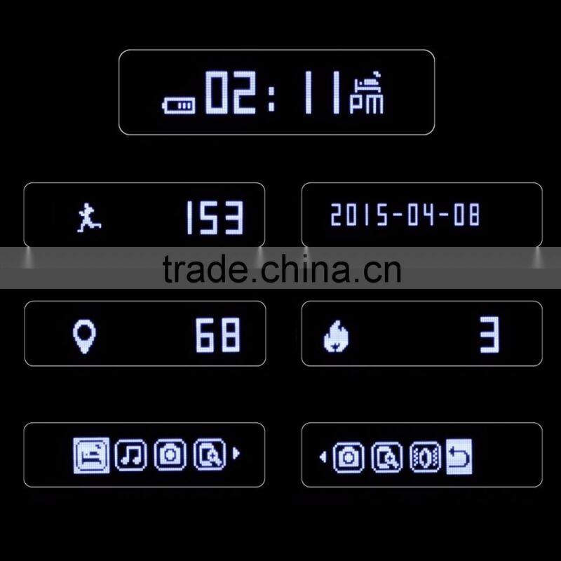 Smart wearable project OEM service logo printing TPU/silicone smart E06 sport fitness wristband