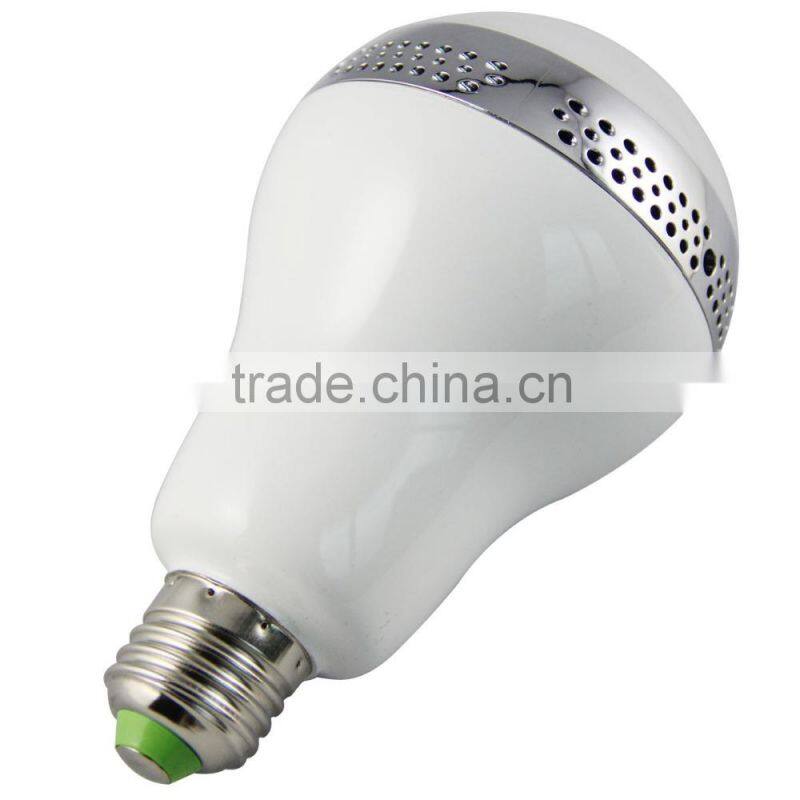 E26/E27 Smart LED Light Bulb Bluetooth Speaker with different Color Changeable