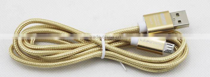 Aluminum alloy charging woven nylon line