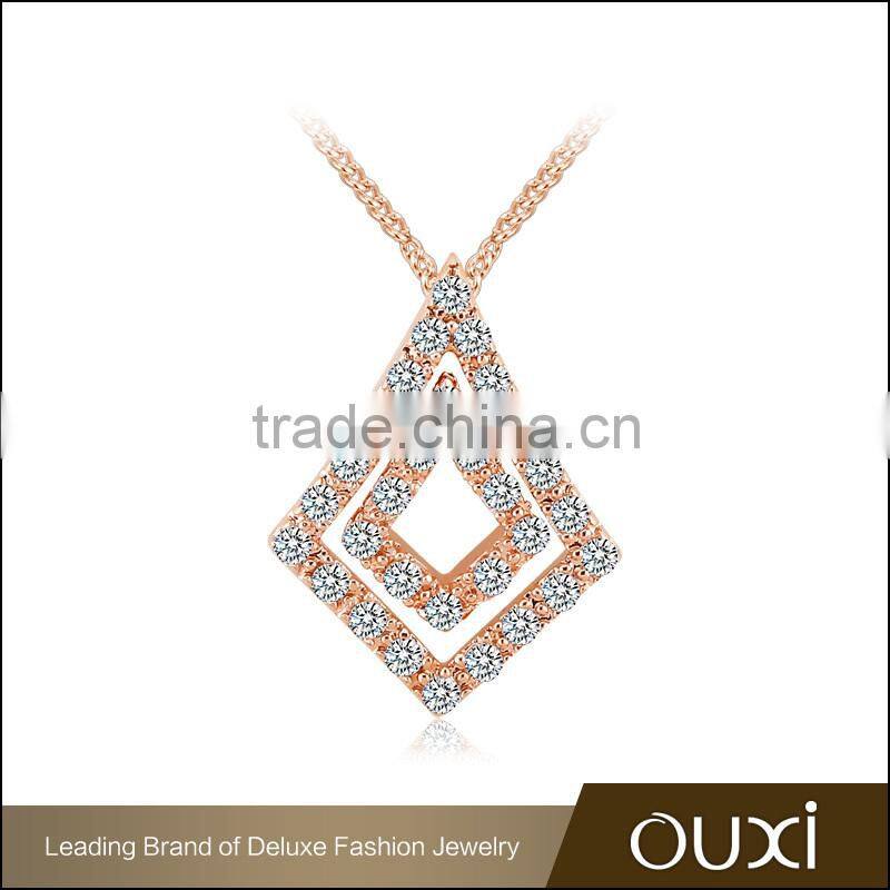OUXI 2015 wholesale bridal 18k gold zircon fashion jewelry set 11242-2