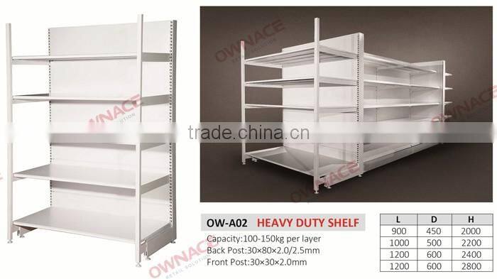 Metallic Supermarket Shelf Label Liquor Bottle Display Shelf