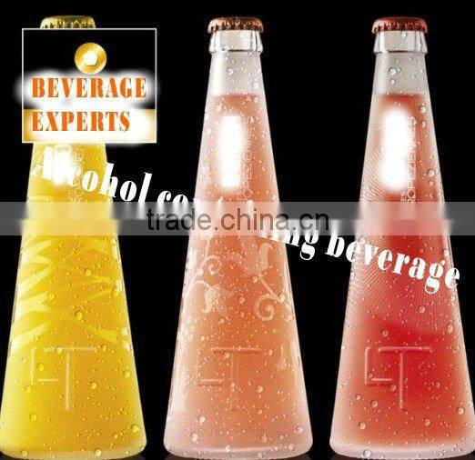 Alcohol containing beverage suspending agent