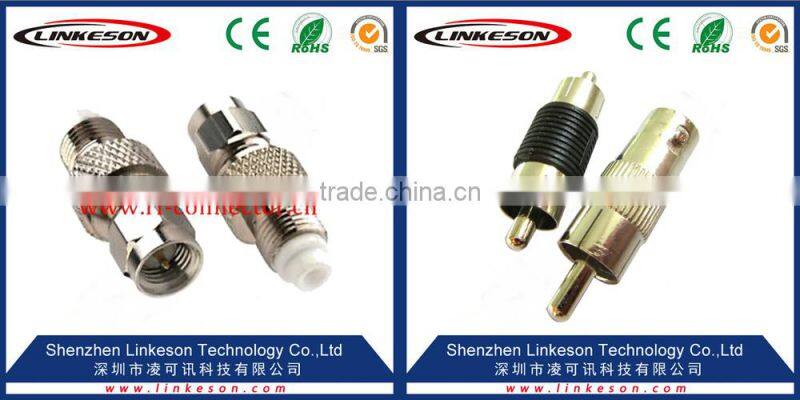 RCA male to BNC female plug CCTV Camera Video