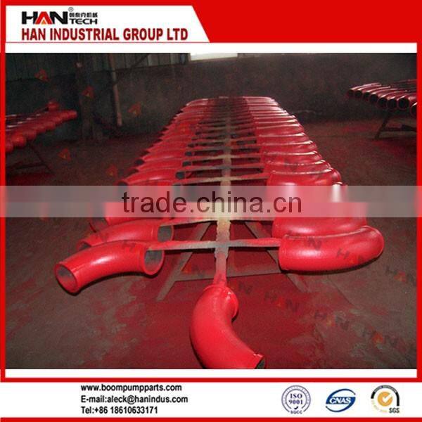 Schwing concrete pump double layer elbow delivery pipe concrete pump spare parts for Putzmeister