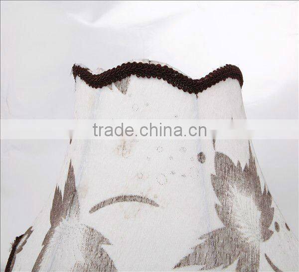 decorative table lamp with maple leaf shade