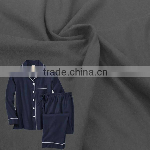 Cotton flannel fabric 20s*10s 40*42 one side brushed flannel fabric for pajama