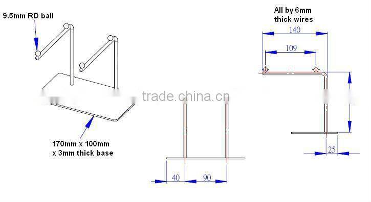 Jewelry display stand for bracelets