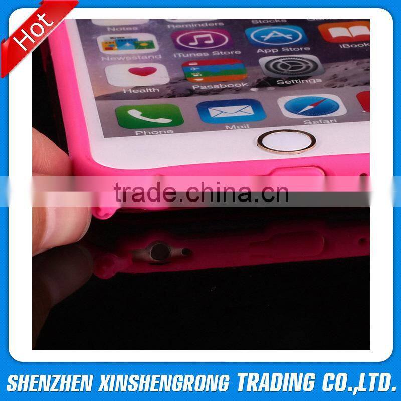 TPU soft phone case for iPhone 6 Plus 5.5 inch smart phone, TPU gel fancy shock proof cover cases for iPhone 6, Clear cover skin