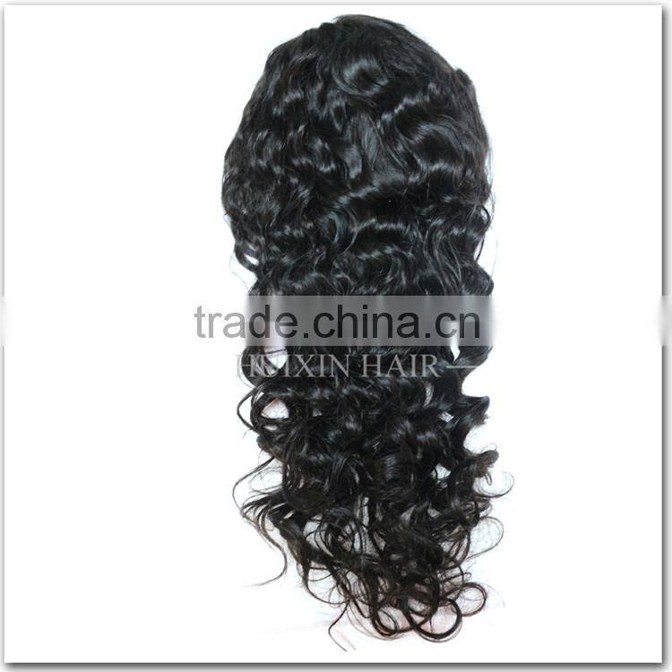Natural Black peruvian Virgin Hair Wig Unprocessed Remy Human Hair Full Lace Wig Wholesale Cheap