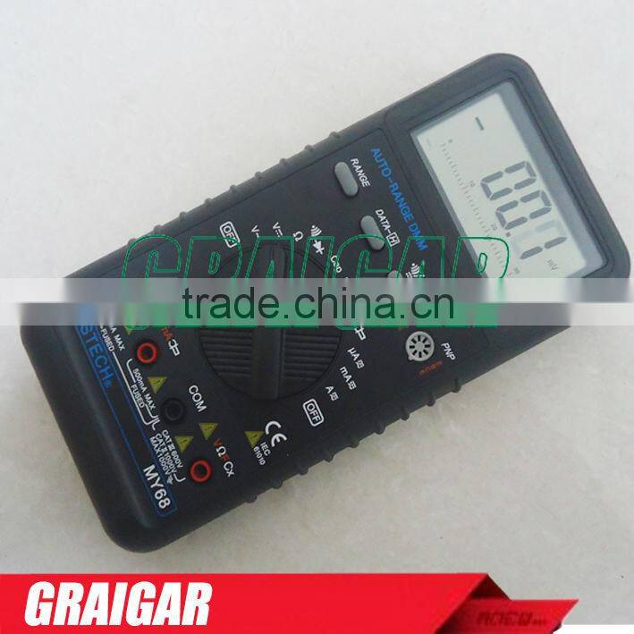 MY68 Digital Multimeter 3999 Display Autorange Multimeter Automatic Multimeter