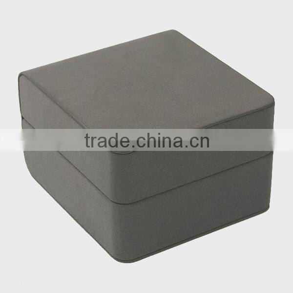 Plastic Watch Box with PU Leather Fancy Jewelry Box