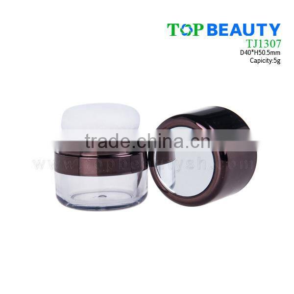 TJ1307-2 powder plastic empty case clear color
