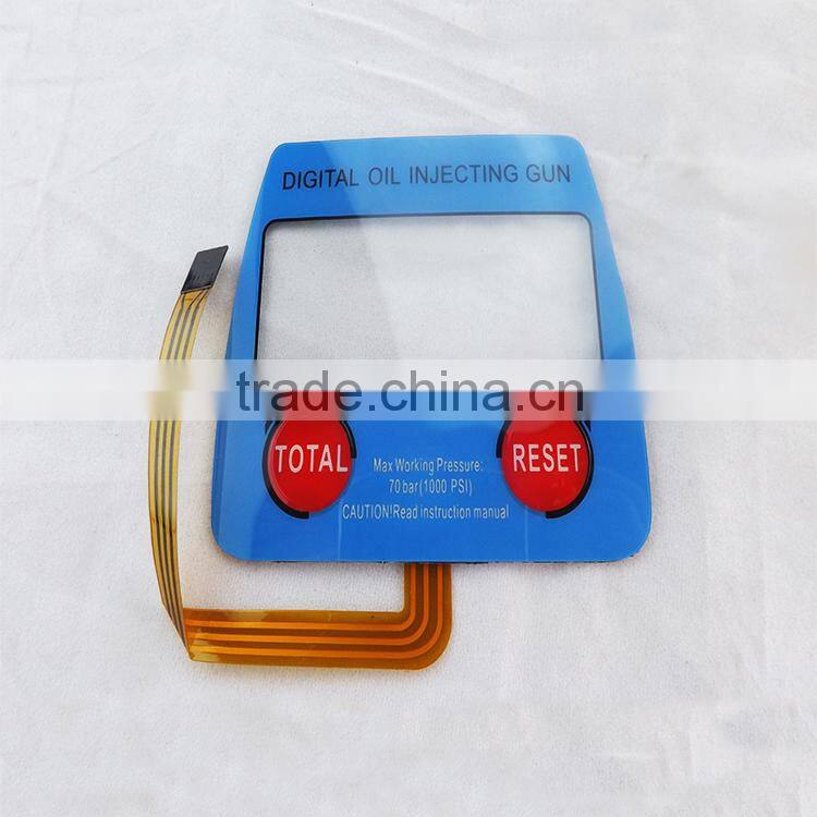 one button membrane switch with PET circuit zip