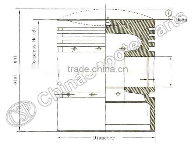 87.5mm Cylinder Piston Gasket Kit CFMOTO CF188 LINHAI LH188MR 500 CF500 500CC UTV ATV GO KART Part