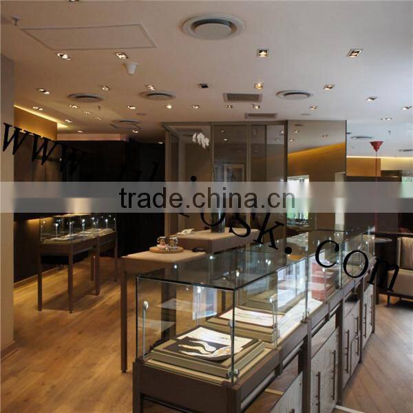 Europe stye glass jewelry store display counter