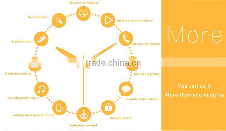 Waterproof IP65 IPS touch screen bluetooth version 4.0 heart rate test watch