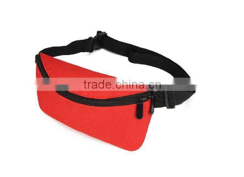 fashion running red waist bag for phone