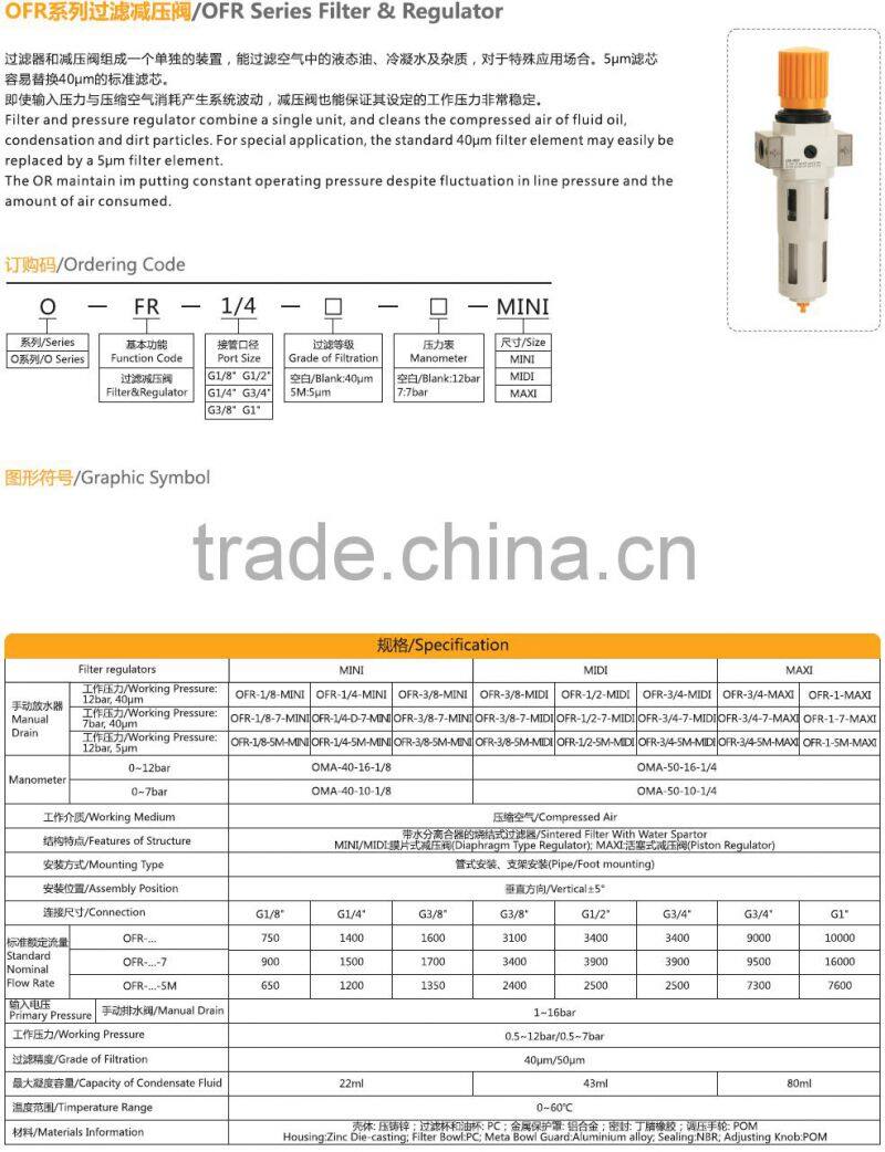 nice substituted for airtac bfr-4000 air filter regulator