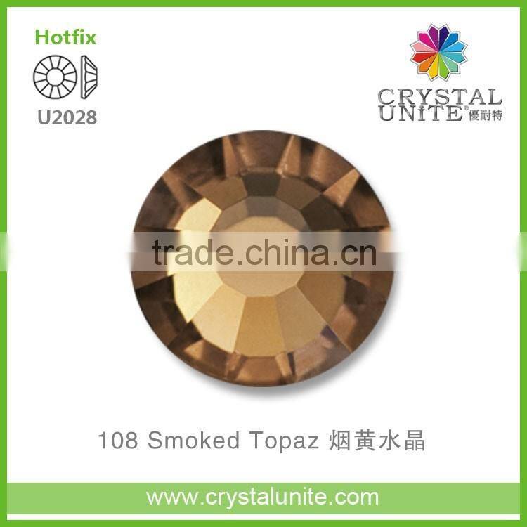 U2028 Smoked Topaz Crystal Unite Optimal Hot Fix Rhinestone