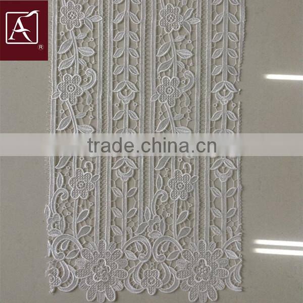chemical lace embroidery fabric with flower