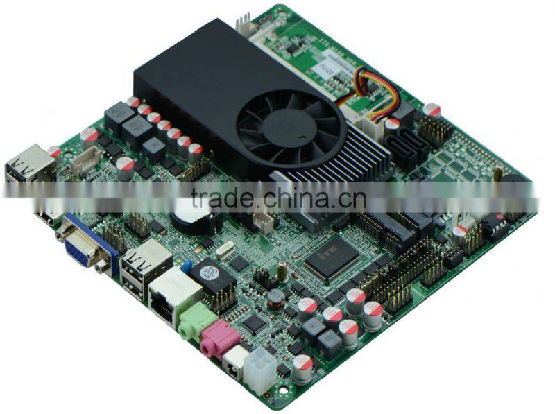 Factory price Very-high performance Intel 1037U DDR3 dc 12v motherboard , embedded motherboard ,1037u mini itx motherboard